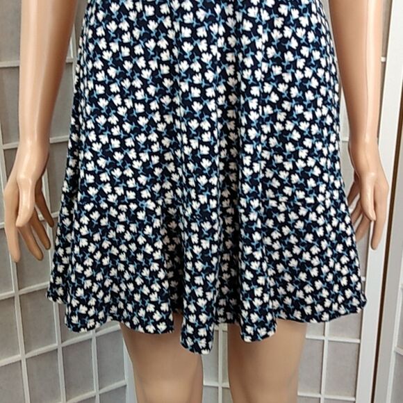 Floral summer dress blue‎ and white - Picture 4 of 16